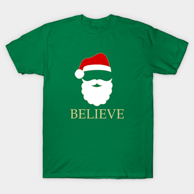 BELIEVE Santa T-Shirt by timlewis